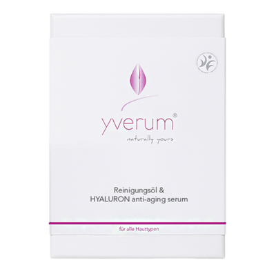 YVERUM Reinigungsöl & Hyaluron Anti-Aging Serum Set