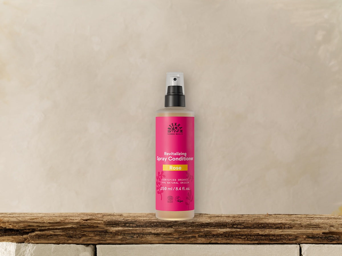 URTEKRAM Rose Spray Conditioner für bessere Kämmbarkeit